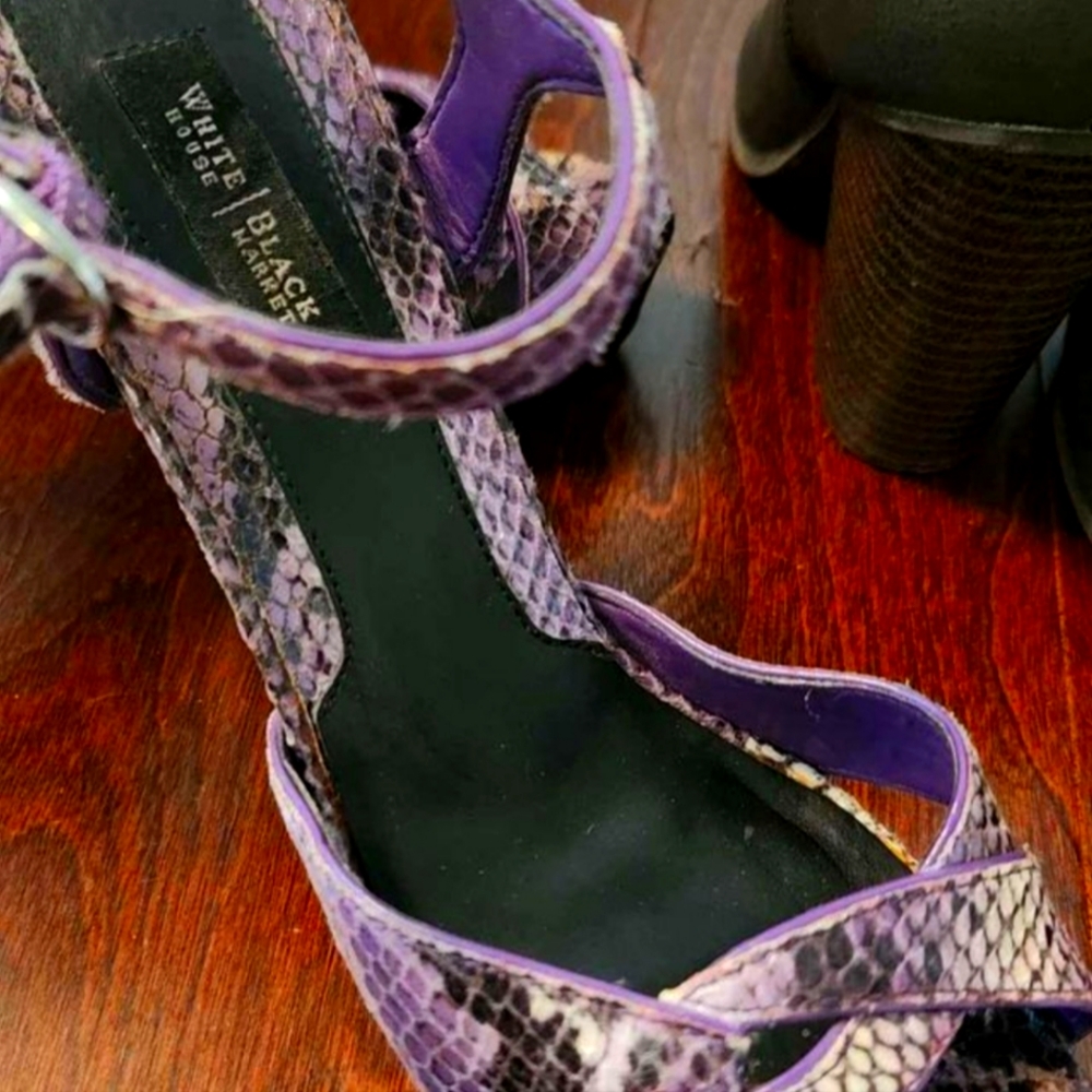 Snakeskin heel